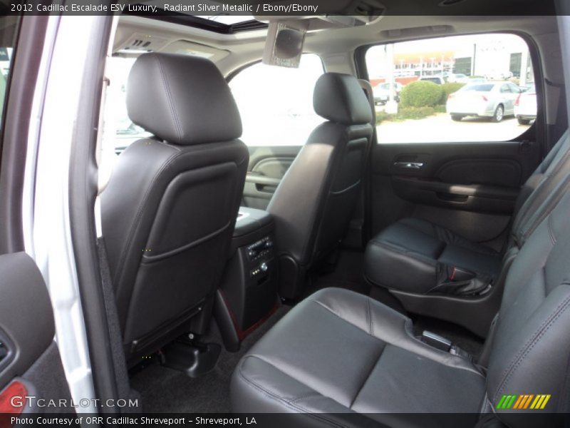 Radiant Silver Metallic / Ebony/Ebony 2012 Cadillac Escalade ESV Luxury
