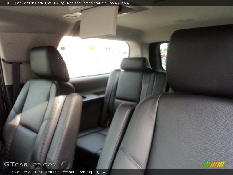 Radiant Silver Metallic / Ebony/Ebony 2012 Cadillac Escalade ESV Luxury