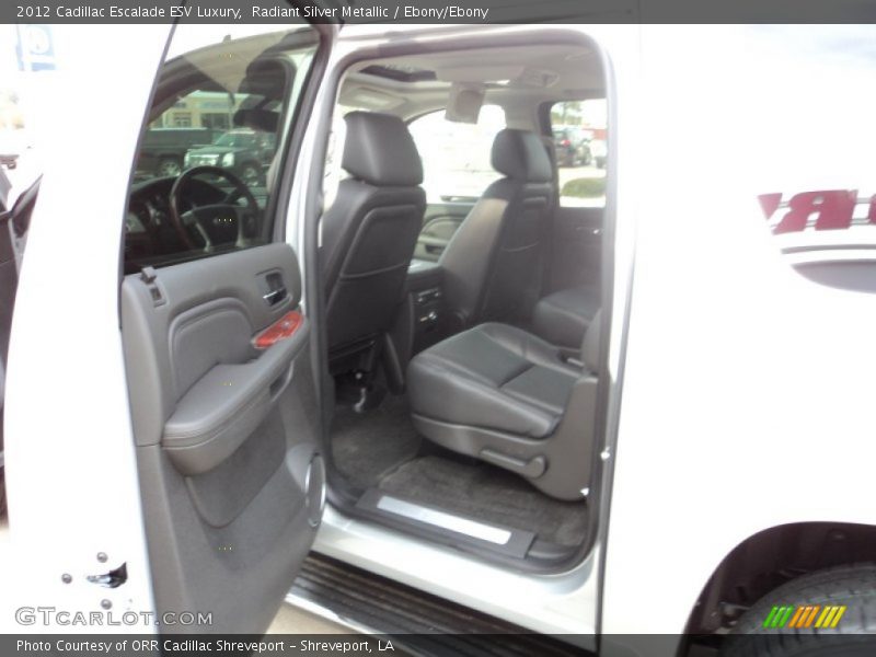 Radiant Silver Metallic / Ebony/Ebony 2012 Cadillac Escalade ESV Luxury