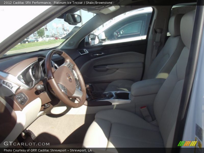 Platinum Ice Tricoat / Shale/Brownstone 2012 Cadillac SRX Performance