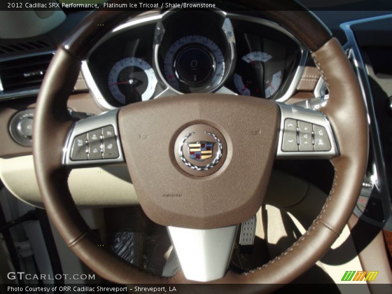 Platinum Ice Tricoat / Shale/Brownstone 2012 Cadillac SRX Performance