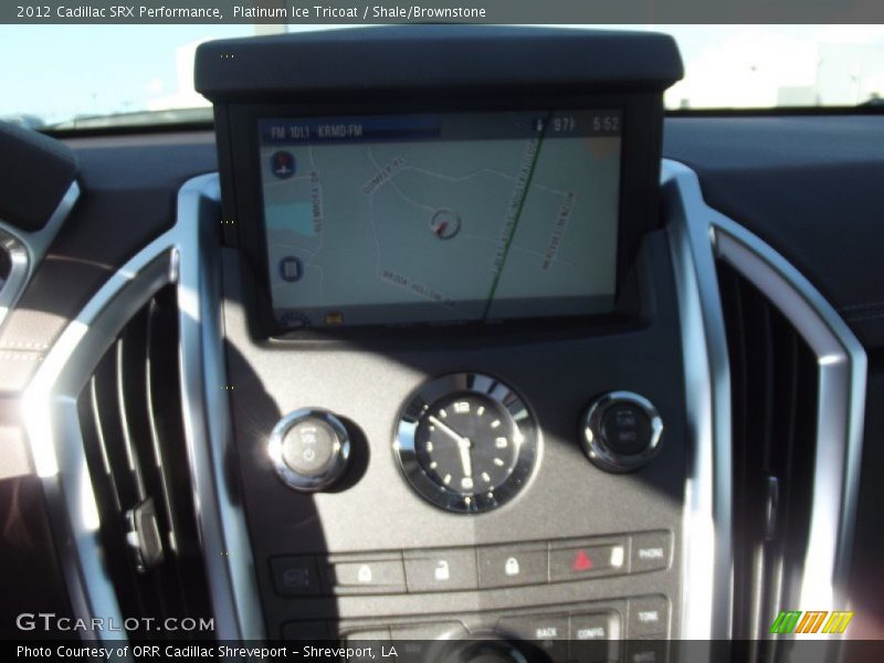 Platinum Ice Tricoat / Shale/Brownstone 2012 Cadillac SRX Performance