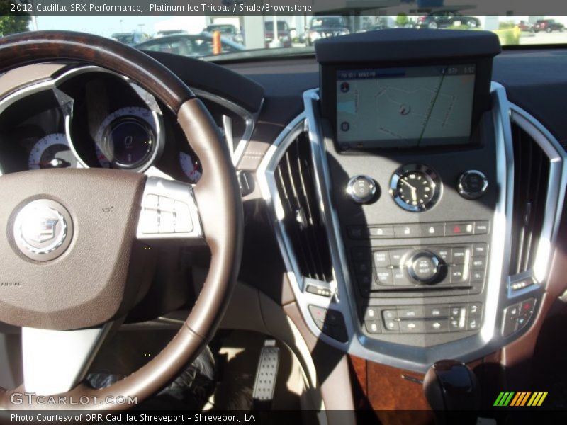 Platinum Ice Tricoat / Shale/Brownstone 2012 Cadillac SRX Performance