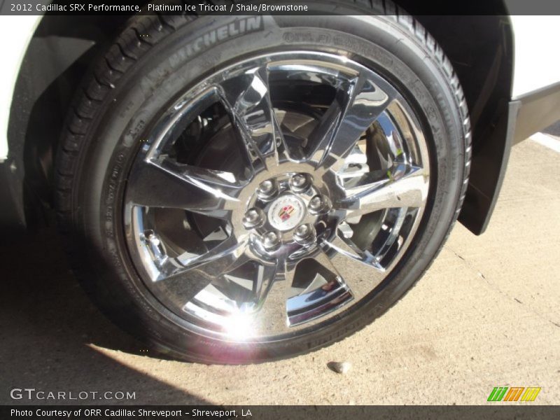 Platinum Ice Tricoat / Shale/Brownstone 2012 Cadillac SRX Performance