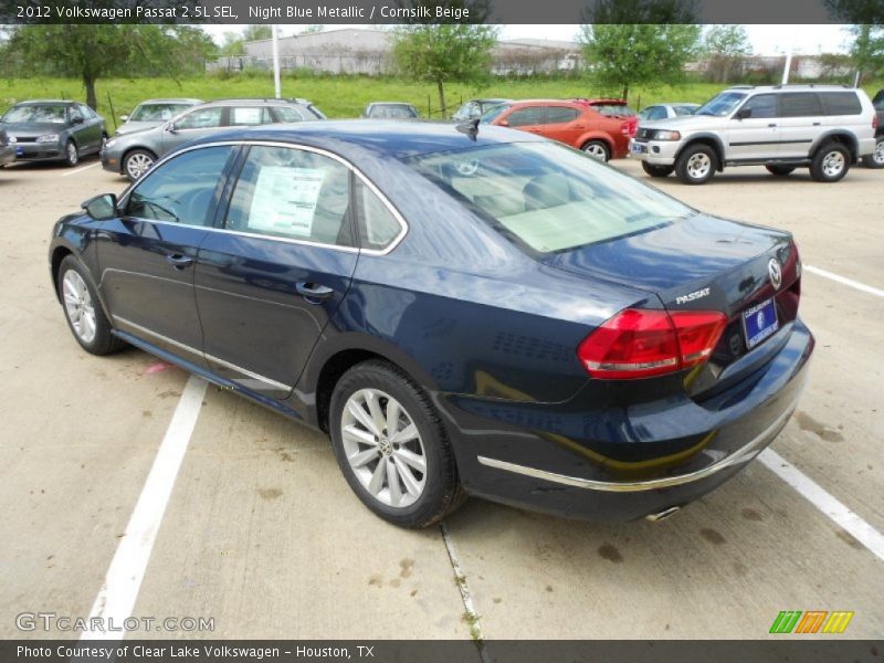 Night Blue Metallic / Cornsilk Beige 2012 Volkswagen Passat 2.5L SEL