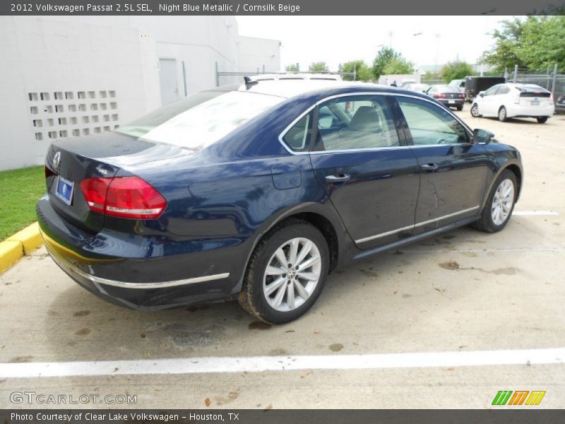 Night Blue Metallic / Cornsilk Beige 2012 Volkswagen Passat 2.5L SEL
