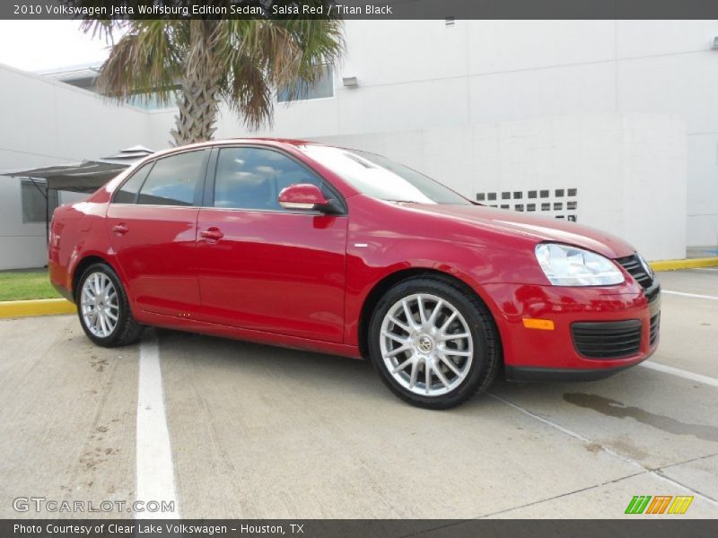 Salsa Red / Titan Black 2010 Volkswagen Jetta Wolfsburg Edition Sedan