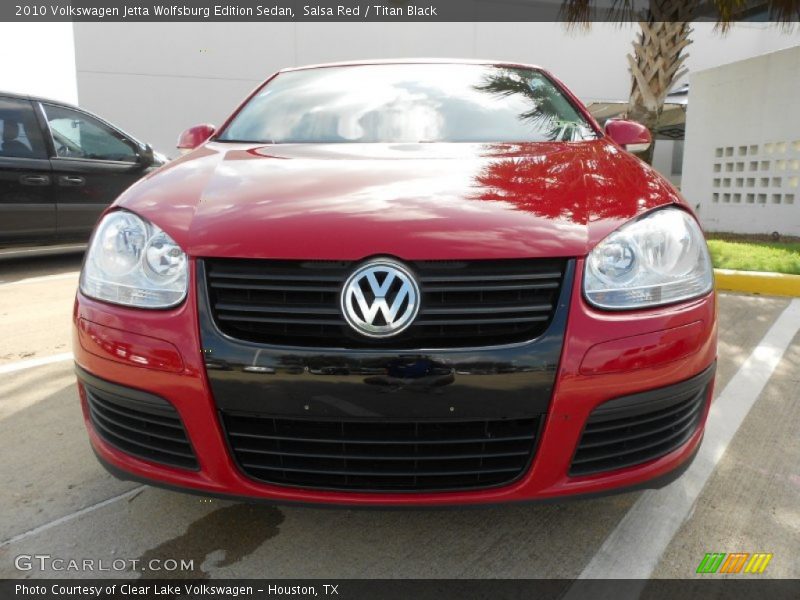 Salsa Red / Titan Black 2010 Volkswagen Jetta Wolfsburg Edition Sedan