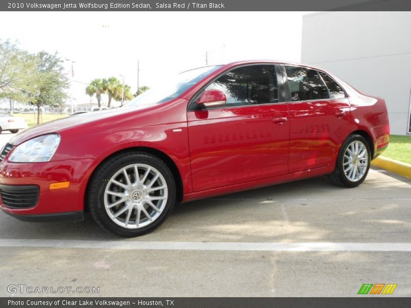 Salsa Red / Titan Black 2010 Volkswagen Jetta Wolfsburg Edition Sedan