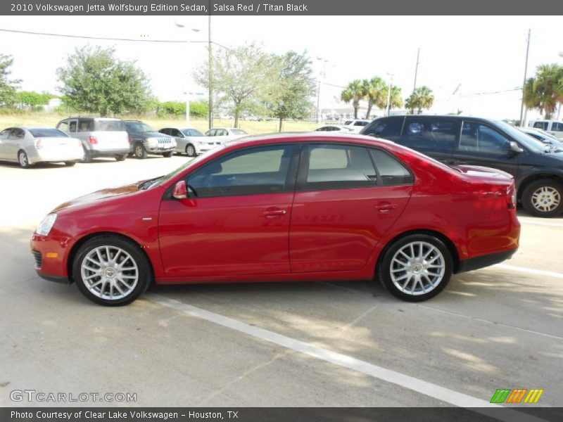 Salsa Red / Titan Black 2010 Volkswagen Jetta Wolfsburg Edition Sedan