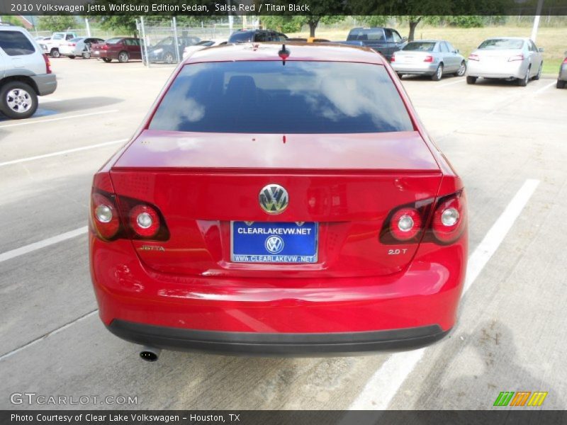 Salsa Red / Titan Black 2010 Volkswagen Jetta Wolfsburg Edition Sedan