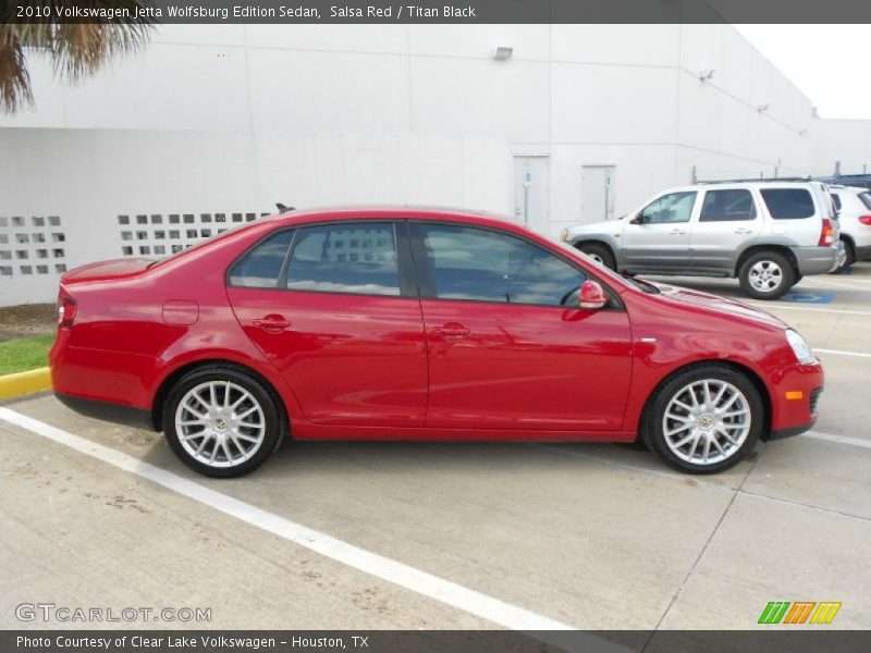 Salsa Red / Titan Black 2010 Volkswagen Jetta Wolfsburg Edition Sedan