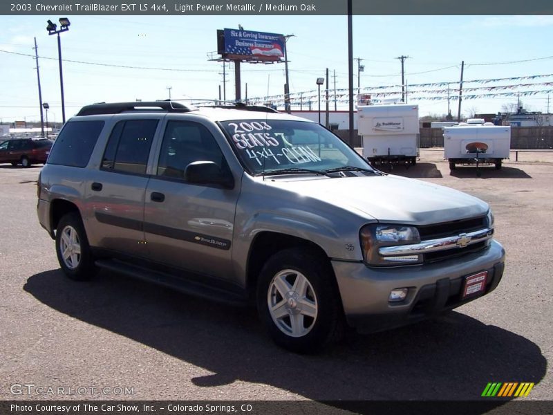 Light Pewter Metallic / Medium Oak 2003 Chevrolet TrailBlazer EXT LS 4x4