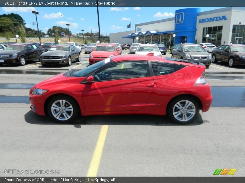 Milano Red / Gray Fabric 2011 Honda CR-Z EX Sport Hybrid