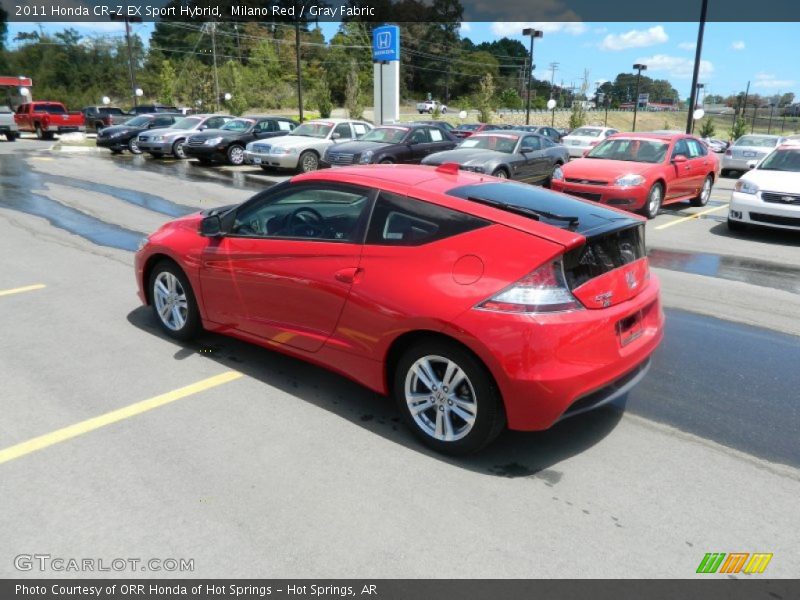 Milano Red / Gray Fabric 2011 Honda CR-Z EX Sport Hybrid