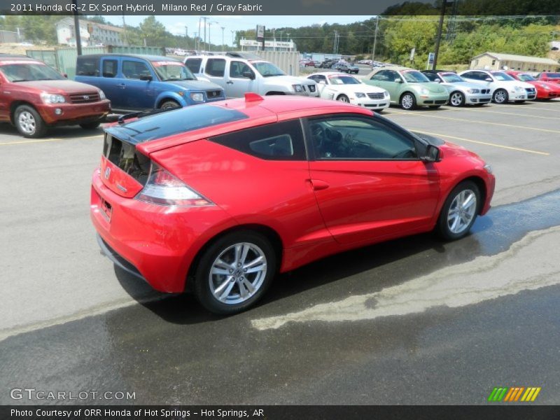 Milano Red / Gray Fabric 2011 Honda CR-Z EX Sport Hybrid