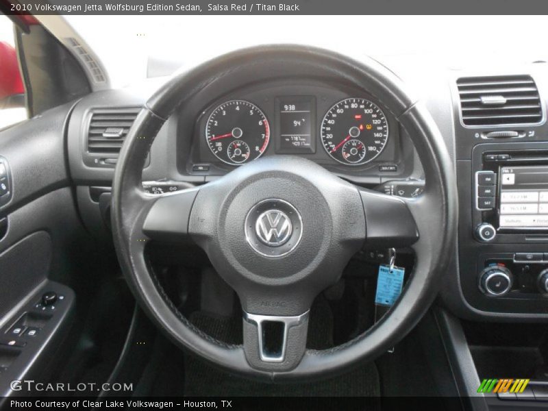 Salsa Red / Titan Black 2010 Volkswagen Jetta Wolfsburg Edition Sedan