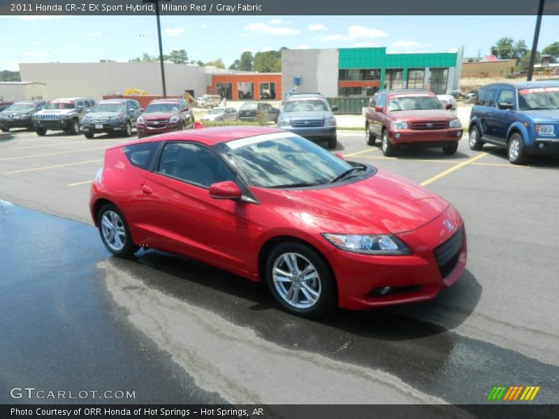 Milano Red / Gray Fabric 2011 Honda CR-Z EX Sport Hybrid