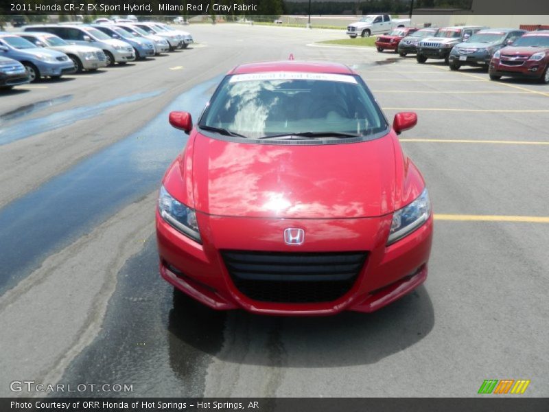 Milano Red / Gray Fabric 2011 Honda CR-Z EX Sport Hybrid