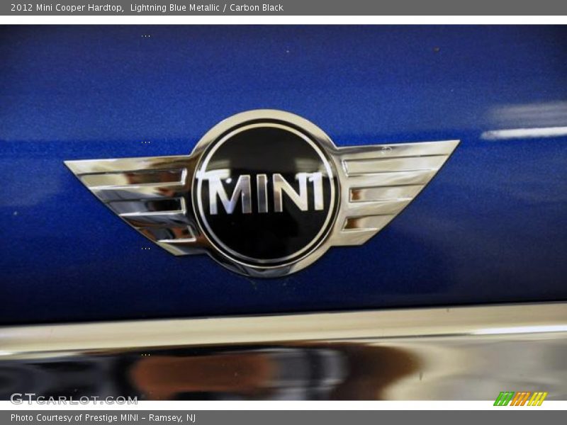 Lightning Blue Metallic / Carbon Black 2012 Mini Cooper Hardtop