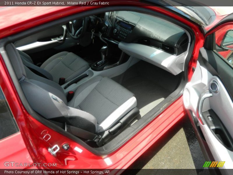 Milano Red / Gray Fabric 2011 Honda CR-Z EX Sport Hybrid