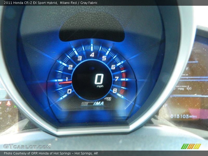 Milano Red / Gray Fabric 2011 Honda CR-Z EX Sport Hybrid