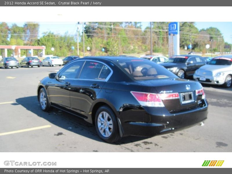 Crystal Black Pearl / Ivory 2012 Honda Accord SE Sedan