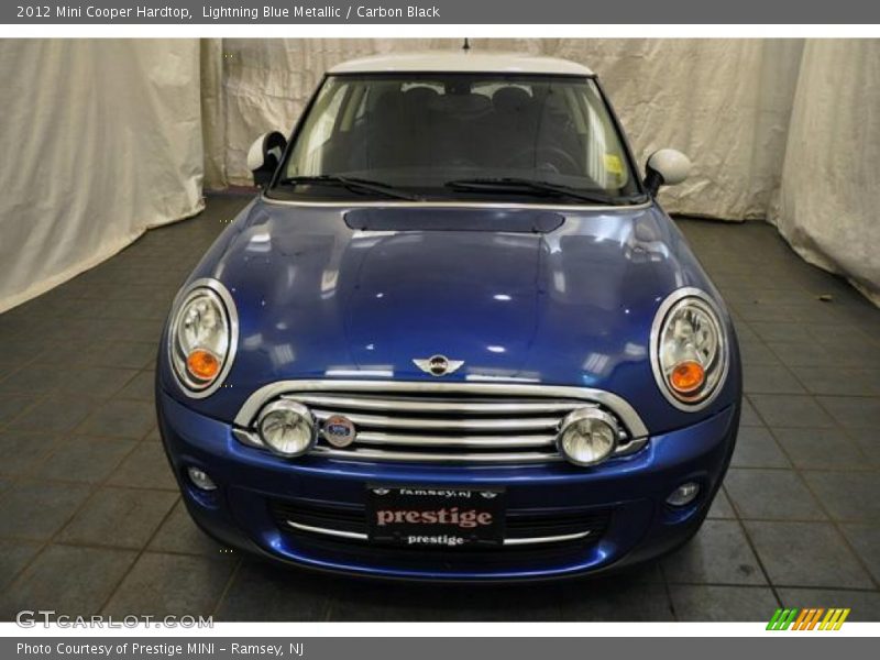 Lightning Blue Metallic / Carbon Black 2012 Mini Cooper Hardtop