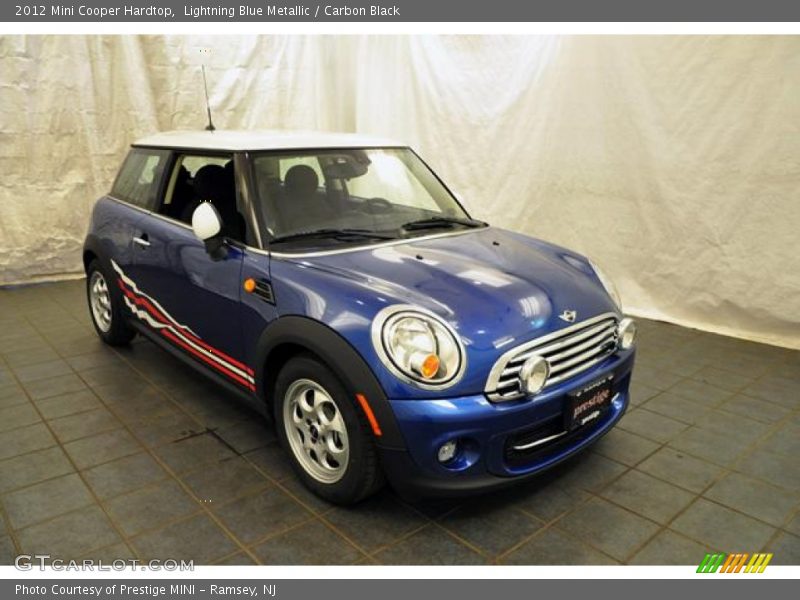 Lightning Blue Metallic / Carbon Black 2012 Mini Cooper Hardtop