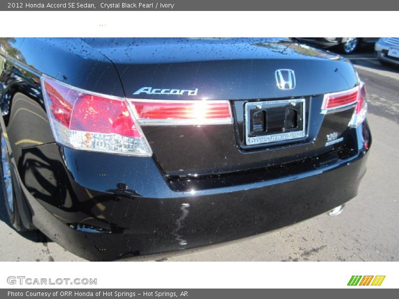 Crystal Black Pearl / Ivory 2012 Honda Accord SE Sedan