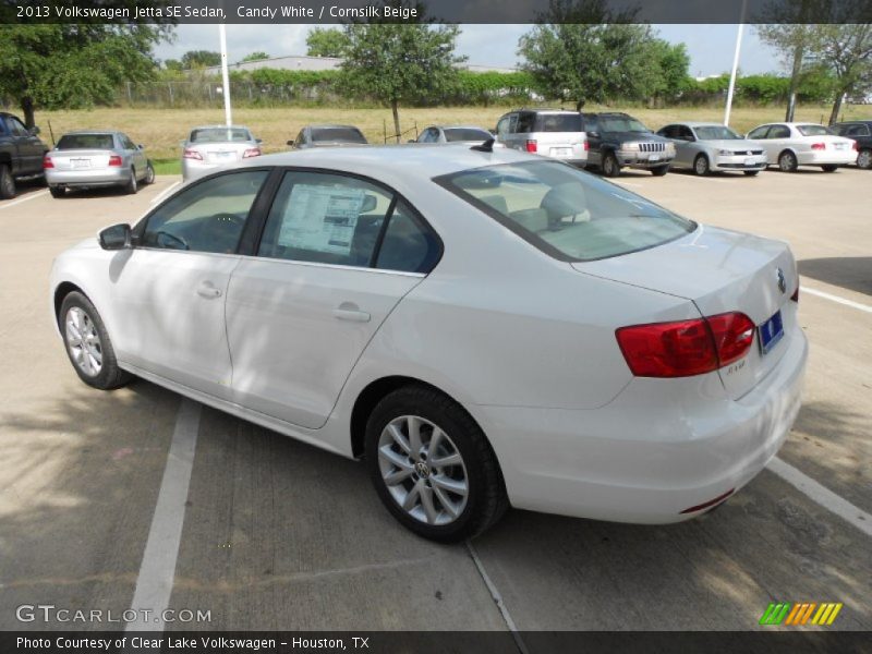 Candy White / Cornsilk Beige 2013 Volkswagen Jetta SE Sedan