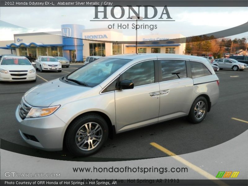 Alabaster Silver Metallic / Gray 2012 Honda Odyssey EX-L