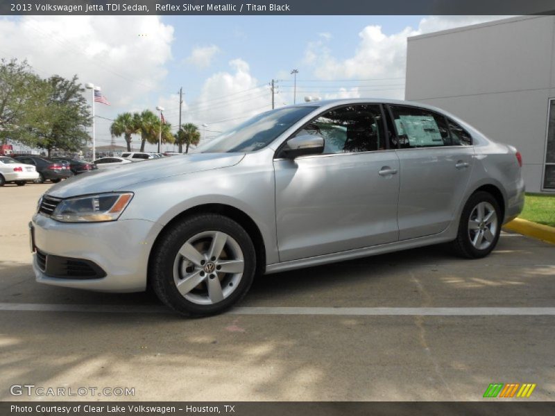 Reflex Silver Metallic / Titan Black 2013 Volkswagen Jetta TDI Sedan