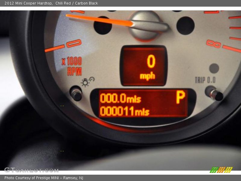Chili Red / Carbon Black 2012 Mini Cooper Hardtop