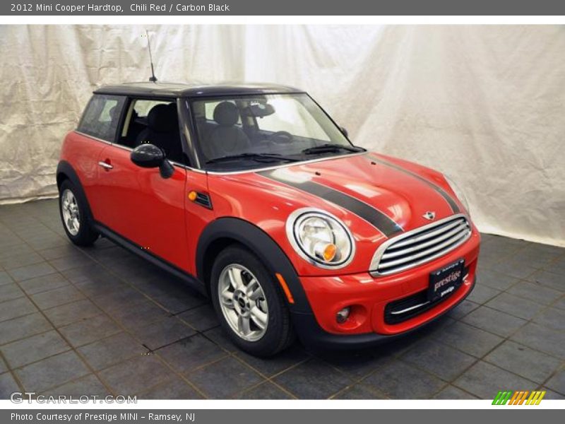 Chili Red / Carbon Black 2012 Mini Cooper Hardtop