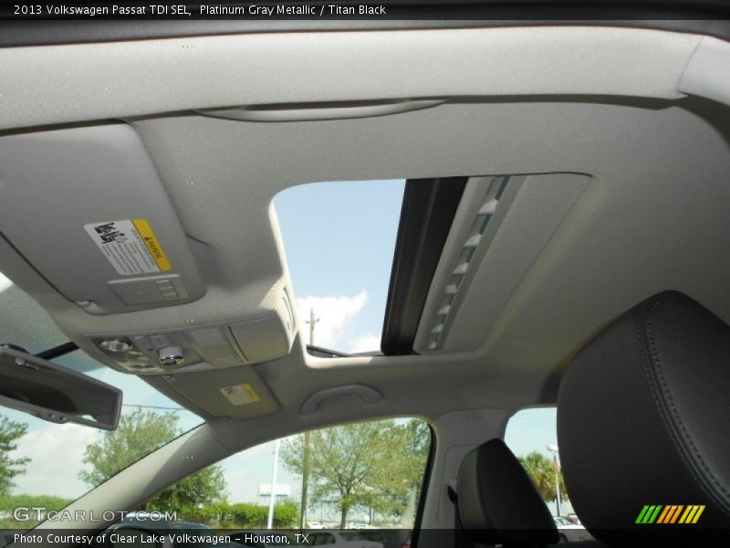 Platinum Gray Metallic / Titan Black 2013 Volkswagen Passat TDI SEL