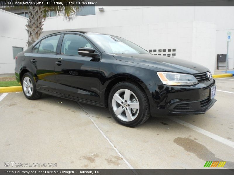Black / Titan Black 2012 Volkswagen Jetta TDI Sedan