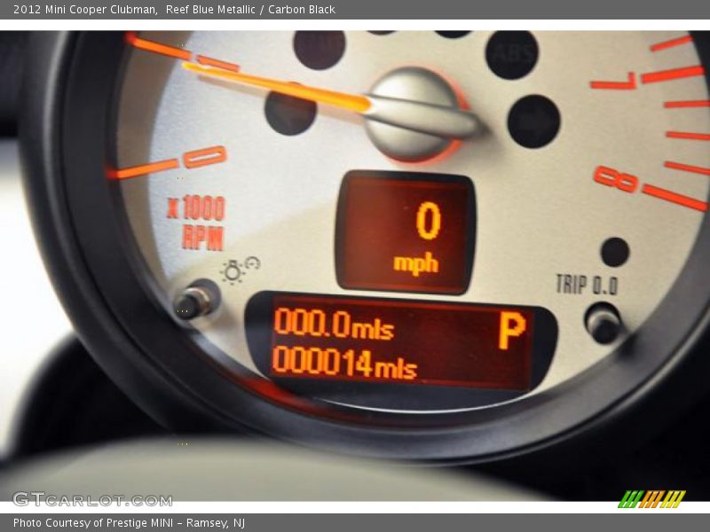Reef Blue Metallic / Carbon Black 2012 Mini Cooper Clubman