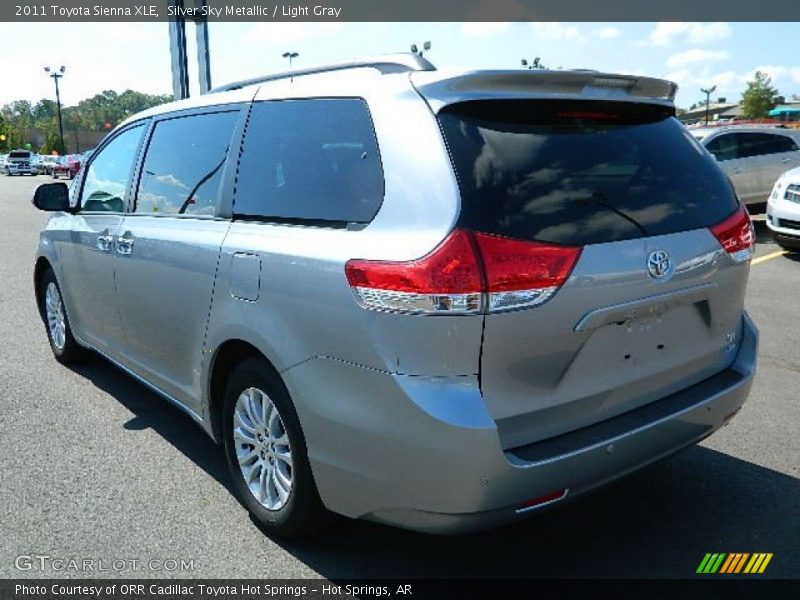 Silver Sky Metallic / Light Gray 2011 Toyota Sienna XLE