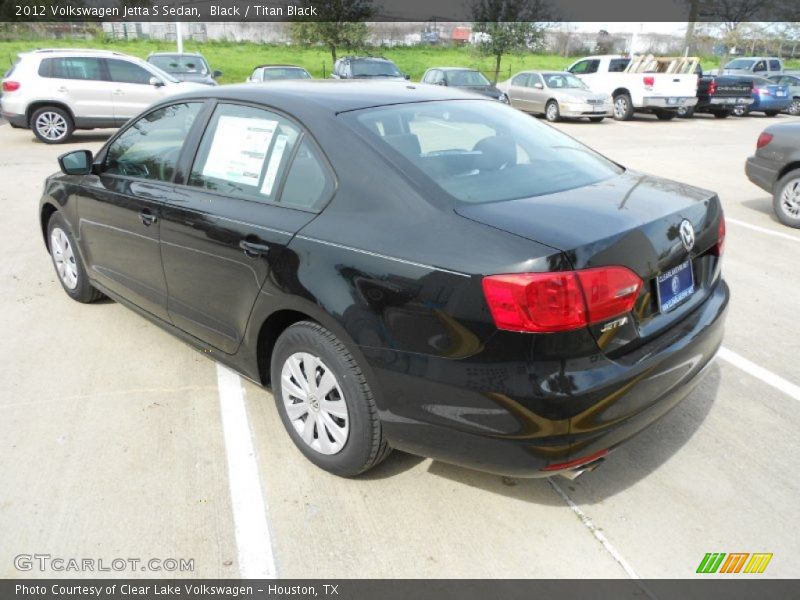 Black / Titan Black 2012 Volkswagen Jetta S Sedan