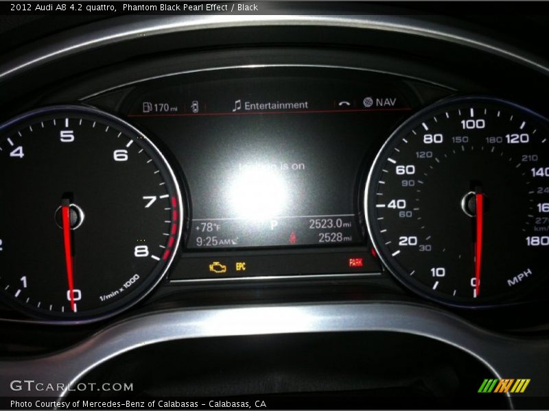 Phantom Black Pearl Effect / Black 2012 Audi A8 4.2 quattro