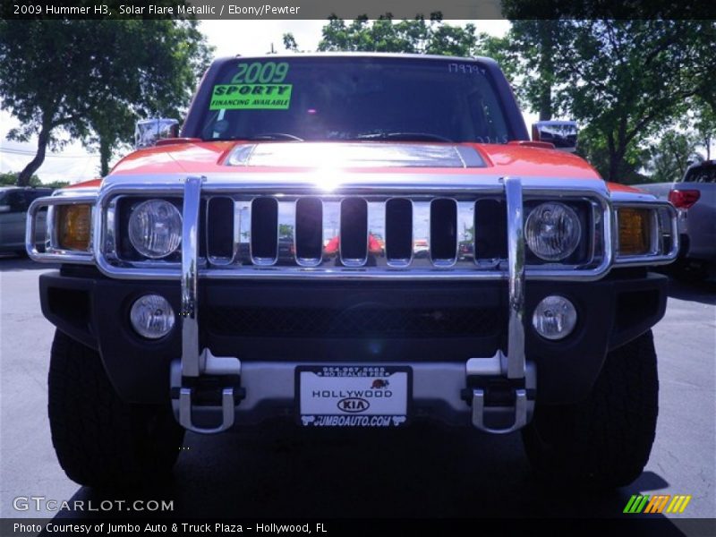 Solar Flare Metallic / Ebony/Pewter 2009 Hummer H3