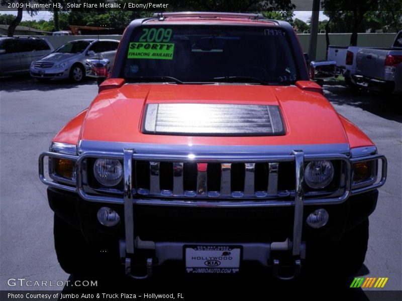 Solar Flare Metallic / Ebony/Pewter 2009 Hummer H3