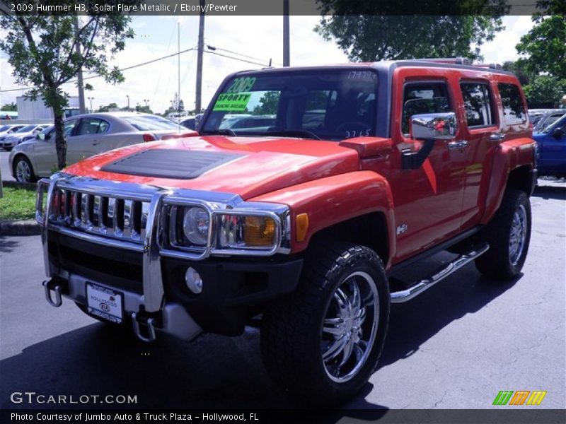 Solar Flare Metallic / Ebony/Pewter 2009 Hummer H3