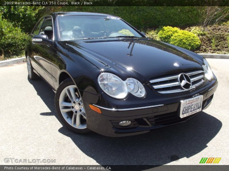 Black / Black 2009 Mercedes-Benz CLK 350 Coupe