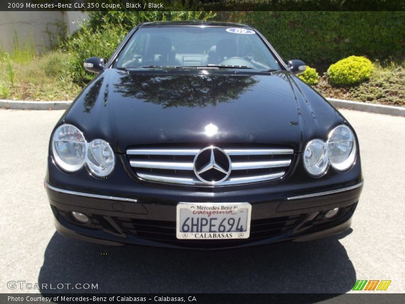 Black / Black 2009 Mercedes-Benz CLK 350 Coupe