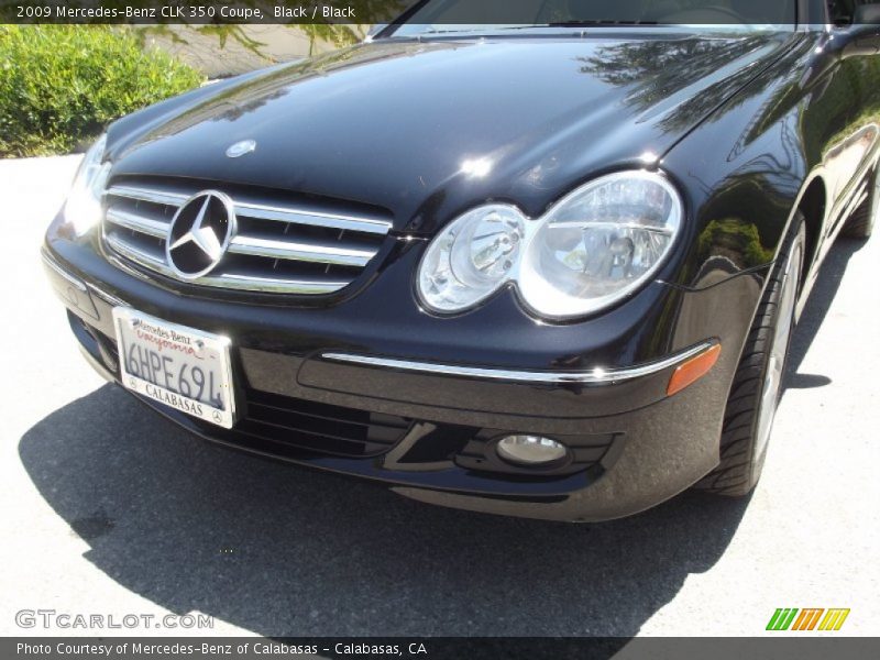 Black / Black 2009 Mercedes-Benz CLK 350 Coupe