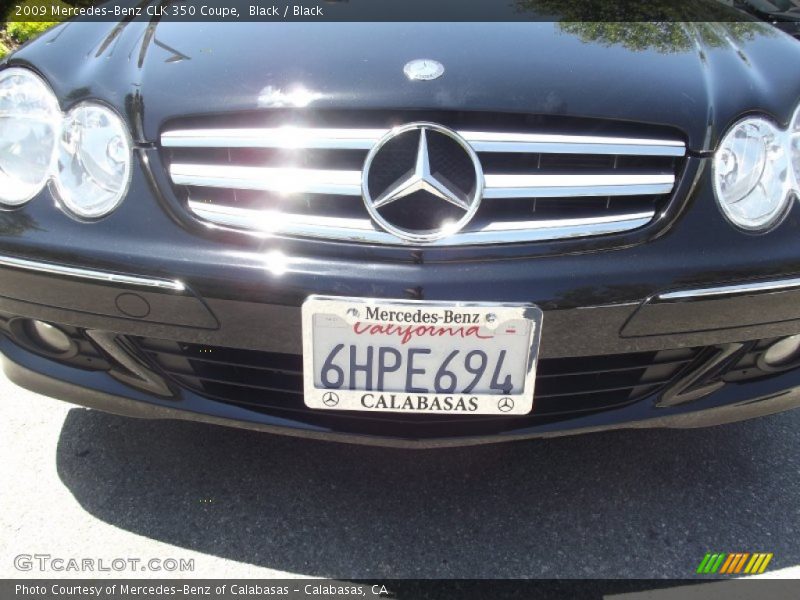 Black / Black 2009 Mercedes-Benz CLK 350 Coupe
