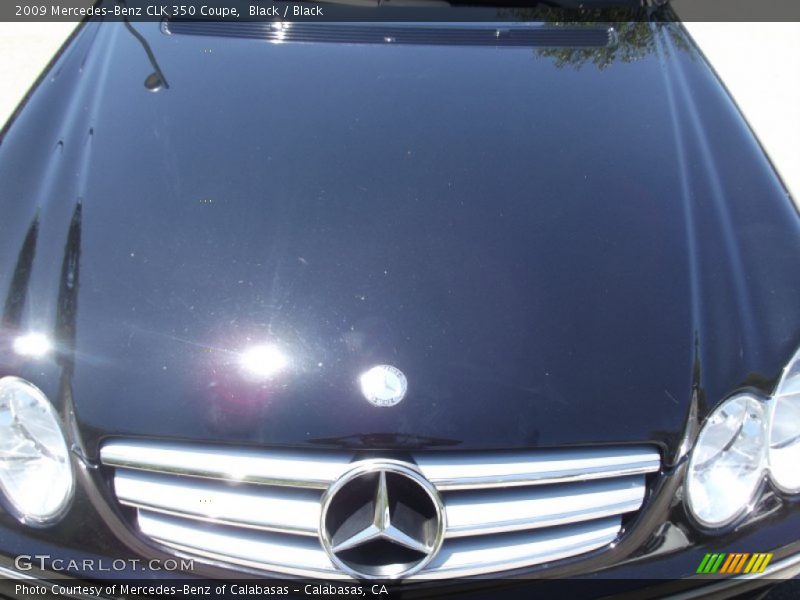 Black / Black 2009 Mercedes-Benz CLK 350 Coupe