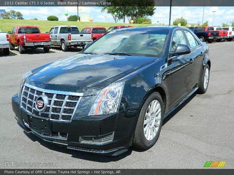 Black Raven / Cashmere/Cocoa 2012 Cadillac CTS 3.0 Sedan